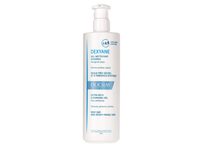 Gel Nettoyant Surgras Visage Et Corps Peaux Tres Seches A Tendance Atopique 400ml Dexyane Ducray