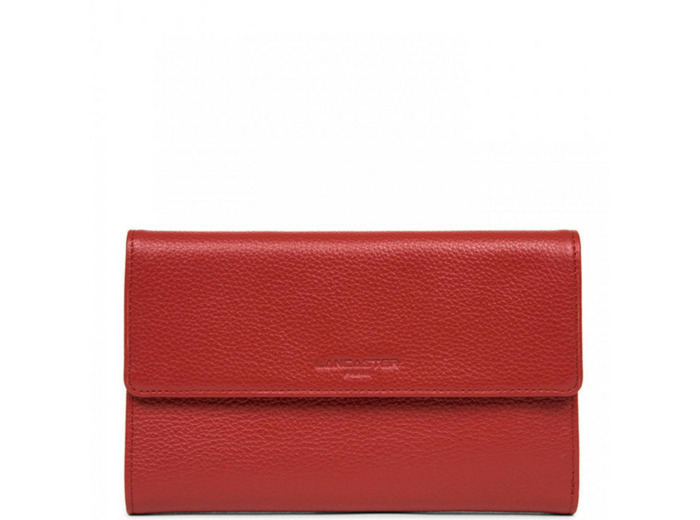 Lancaster Foulonne Double Portefeuille Compagnon 170-22 Rouge