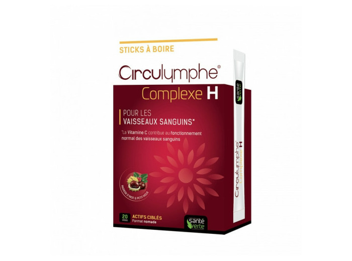 Complexe H 20 Sticks Circulymphe Sante Verte