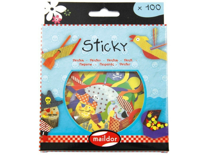 Boîte de 100 gommettes - Pirates