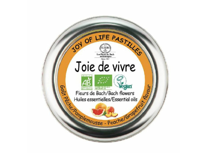 Pastilles Joie De Vivre 45 Pastilles Goût Pêche/Pamplemousse Elixirs & Co