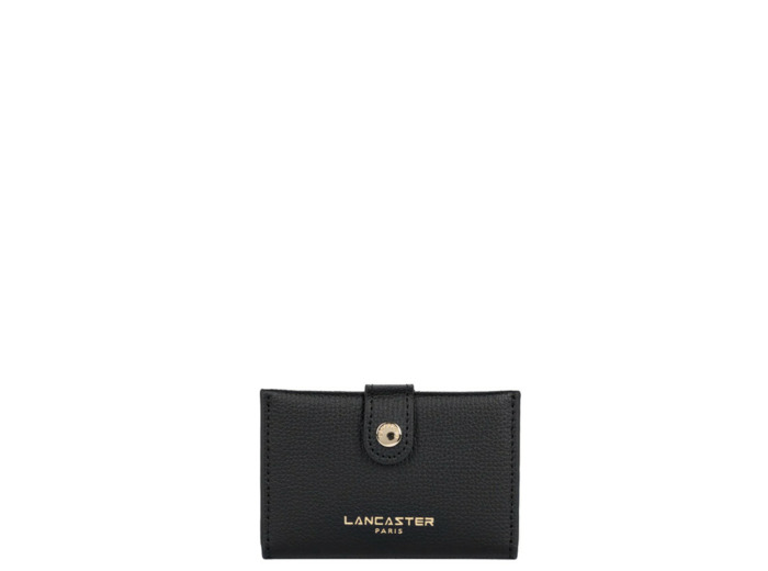 Lancaster Sierra Porte Cartes En Cuir Grainé 138-011 Noir