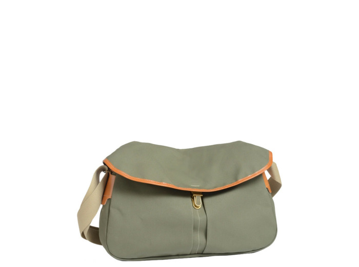 Bleu De Chauffe Léon Sac Besace En Coton Bleu Lichen