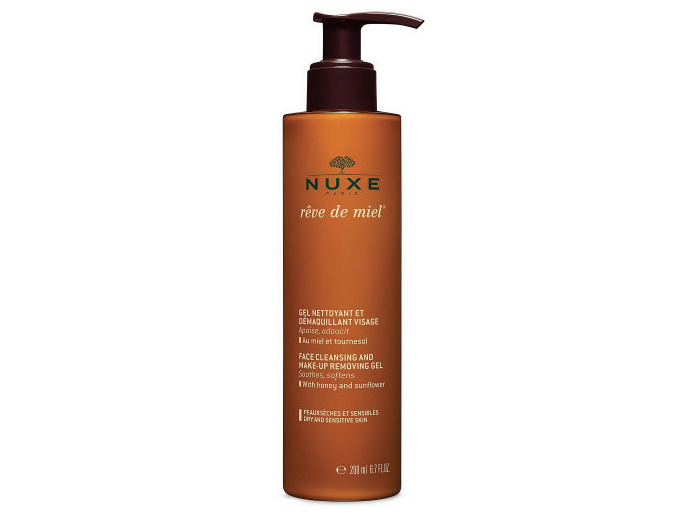 Gel Nettoyant Et Demaquillant Visage Peaux Seches Et Sensibles 200ml Reve De Miel Nuxe
