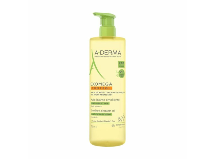 Huile Lavante Emoliente Peaux Seches A Tendance Atopique 750ml Exomega Control A-Derma