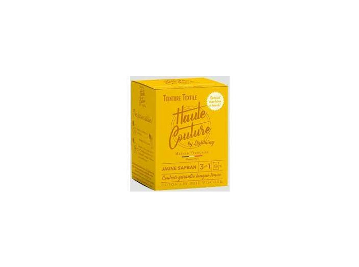 Teinture haute couture jaune safran