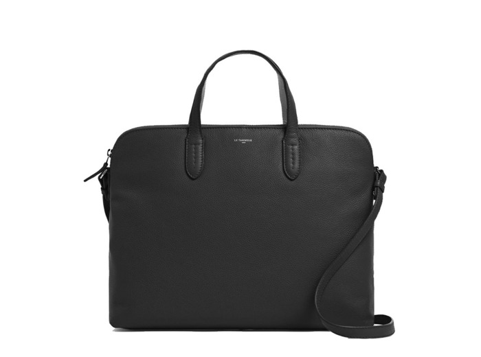 Le Tanneur Charlotte Porte Documents 15" Cuir Grainé Noir