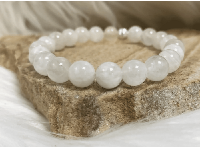BRACELET LABRADORITE BLANCHE