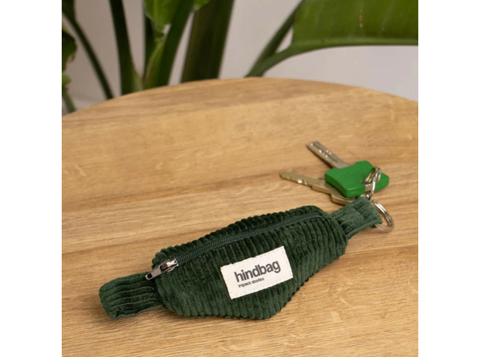 Hindbag Côme Porte Clés Sac Banane Velours Sapin