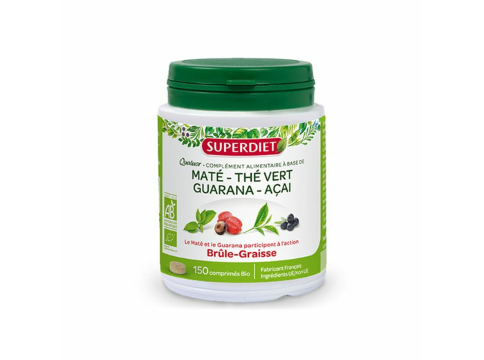 Quatuor Brule Graisse Guarana 150 Comprimes Superdiet