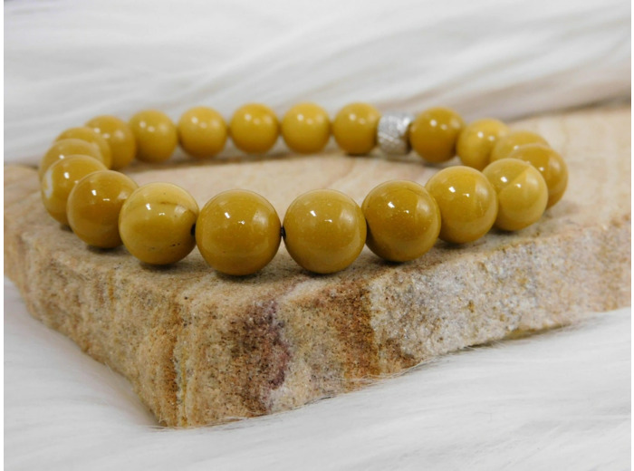 BRACELET JASPE JAUNE