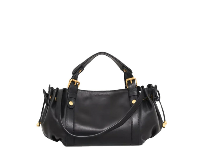 Gérard Darel Le 12 Heures Mini Sac A Main En Cuir Noir