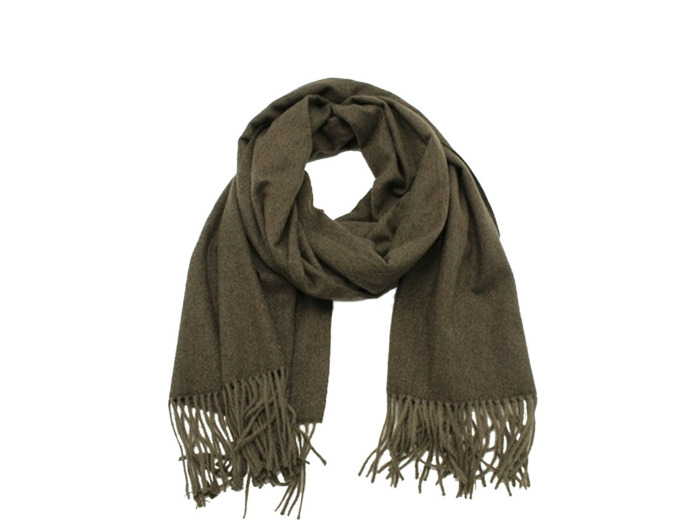 Atoll Palme Etole Unie Frangée Marron Foncé