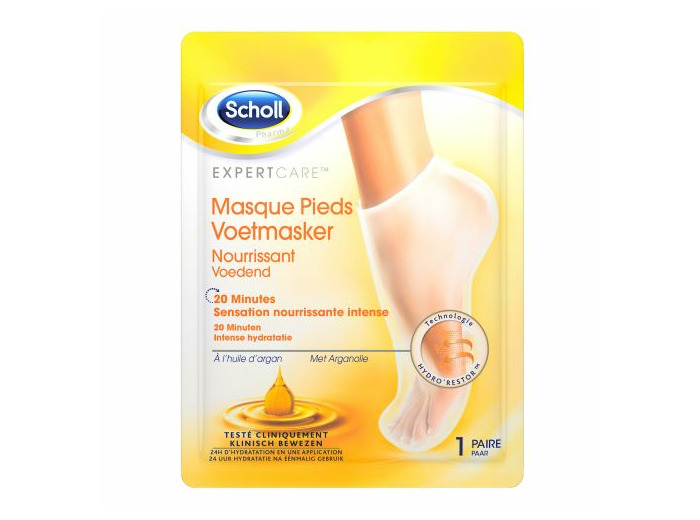 Masque Pieds Nourrissant 1 Paire à l'Huile d'Argan Scholl
