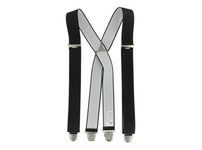 Bretelles pinces 3.5 x 120 - Striée noir