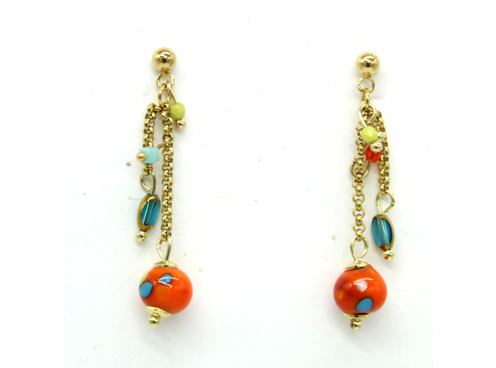 Boucles d'oreilles chaine PAPAYA