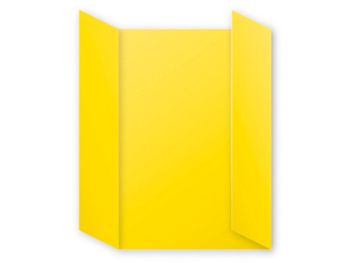Cartes triptyques 110x155 mm "Pollen" - Jaune soleil