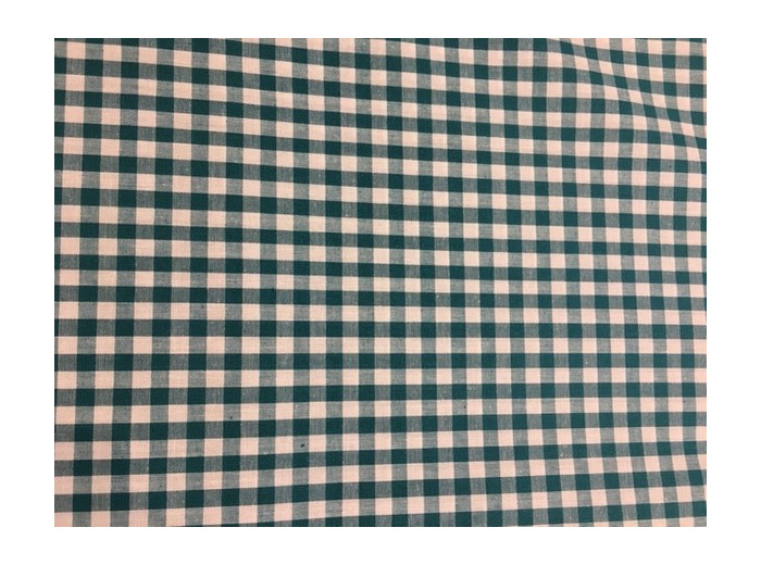 Tissu imprimé - Vichy carreaux bleu canard
