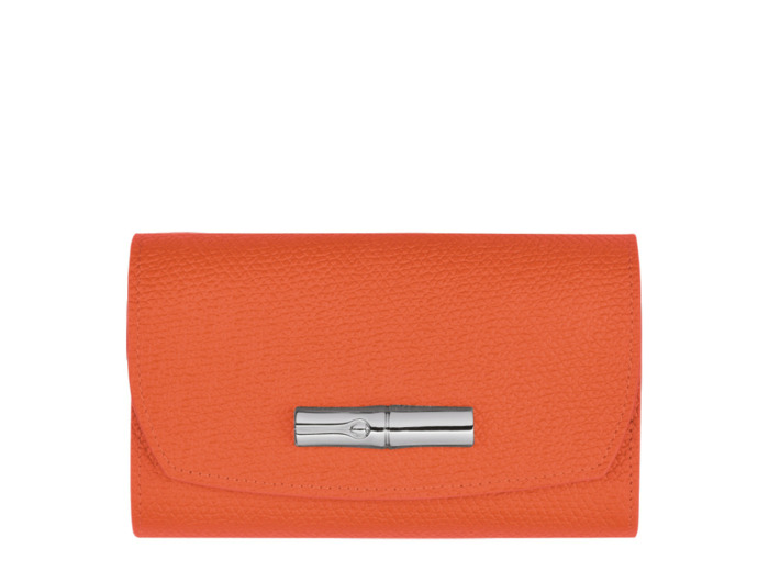 Longchamp Roseau Portefeuille compact Orange