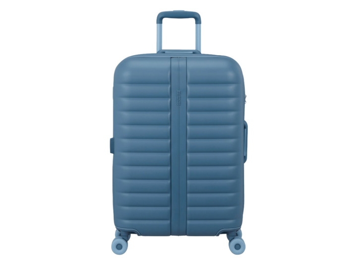 American Tourister Neovibe Valise Rigide 67Cm Extensible 4 Roues TSA Steel Blue