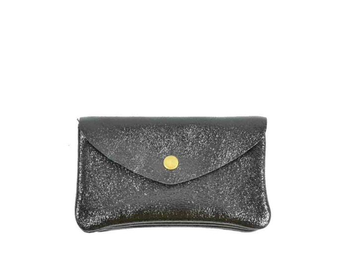 Farfouillette Porte-monnaie Cuir GM Noir