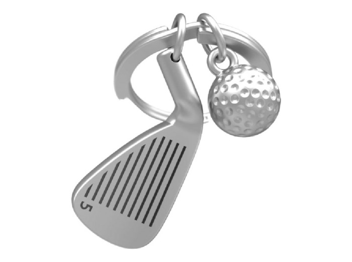 Metalmorphose Porte-clés Club et balle de golf