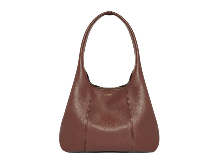 Le Tanneur Juliette Grand Sac Besace En Cuir Ebène