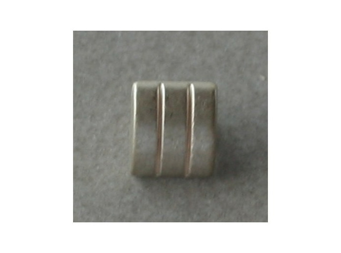 Bouton métal argent