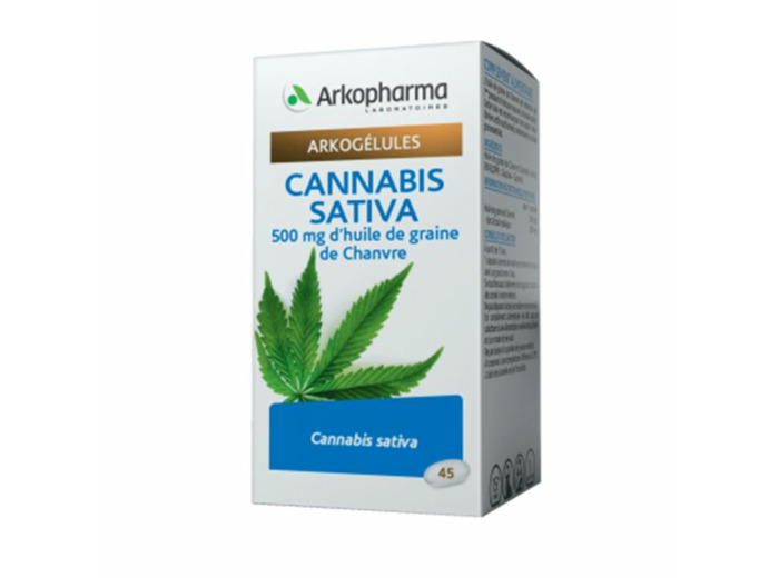 Cannabis Sativa x45 capsules Arkogélules Arkopharma