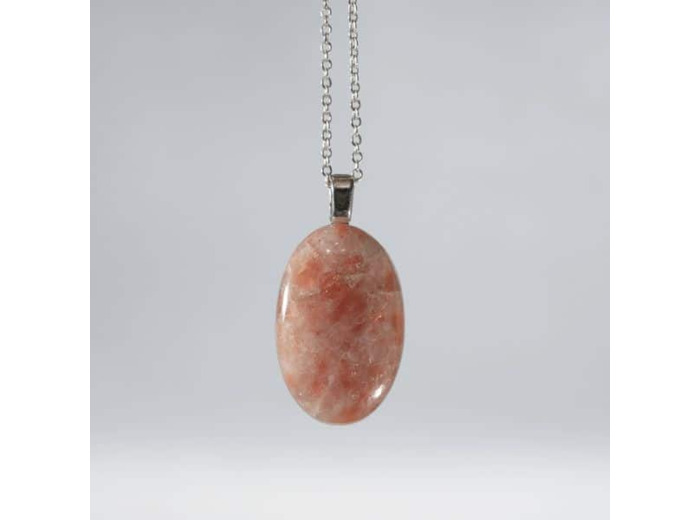 Pendentif pierre de soleil monture argent 925/000 (vendu sans chaine) BG16 olpa643