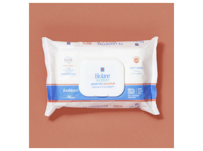 Lingettes Nettoyantes Douces Bebe X72 Lingettes Biolane