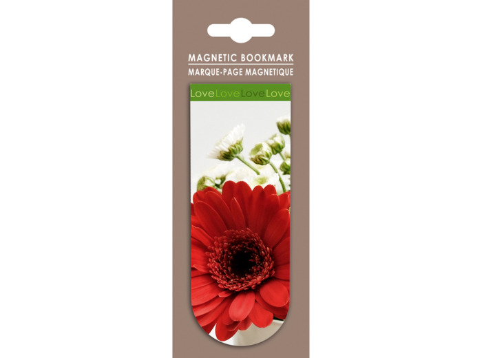 Marque-page magnétique "Rosalie" - Gerbera
