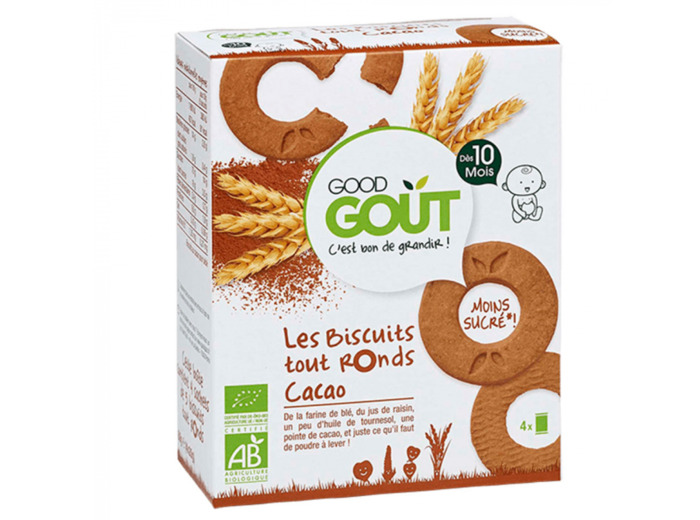 GOOD GOUT LES BISCUITS RONDS CACAO 80G