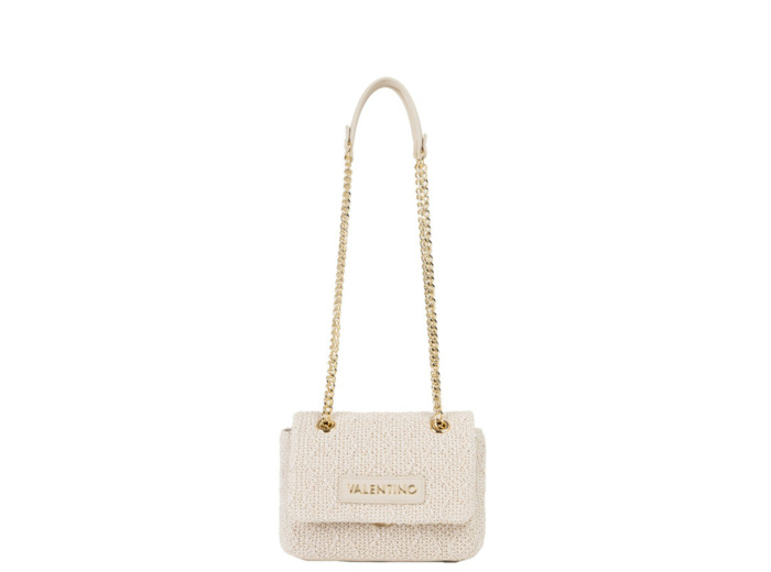 Valentino Ocarina Summer Petit Sac Bandoulière Texturé Ecru