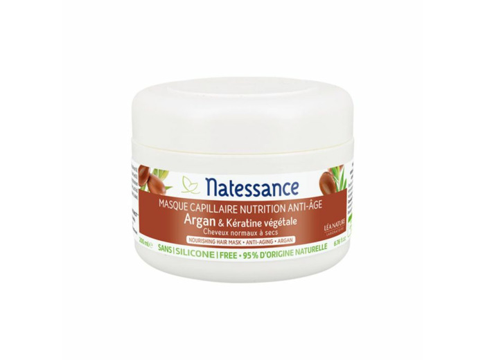 Masque Et Keratine Vegetale 200ml Argan Natessance