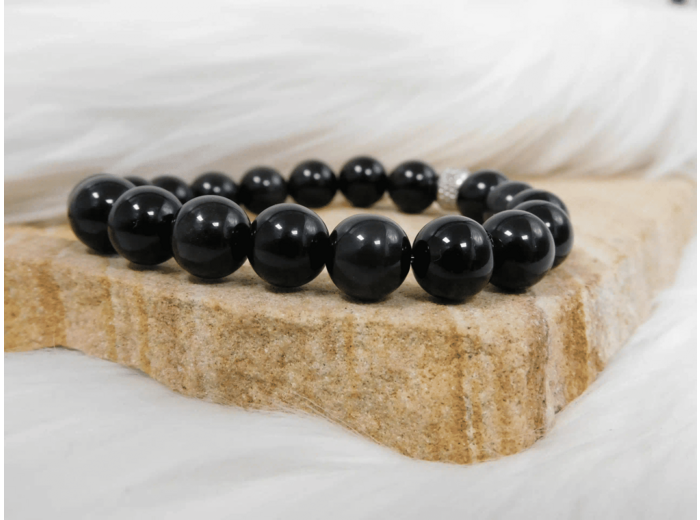 BRACELET OBSIDIENNE OEIL CELESTE