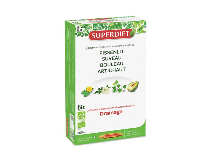 Quatuor Drainage 20 Ampoules Superdiet