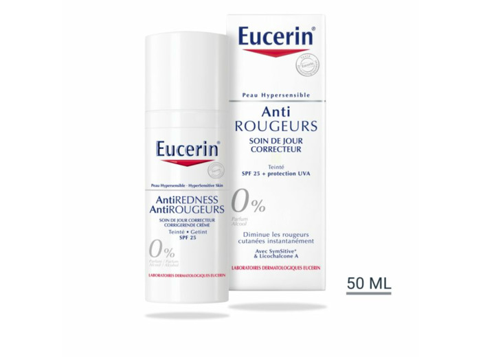 Anti Rougeurs Soin De Jour Teinte 50ml Peau Hypersensible Eucerin