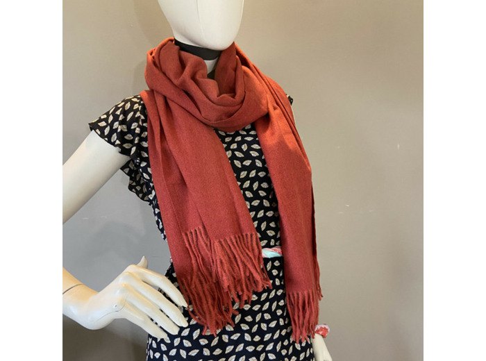 Atoll Palme Etole Unie Frangée Rouge