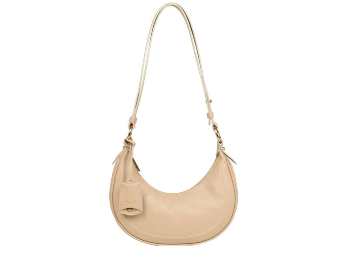 Lancaster Noholita Day Sac Hobo cuir 480-037 Beige foncé
