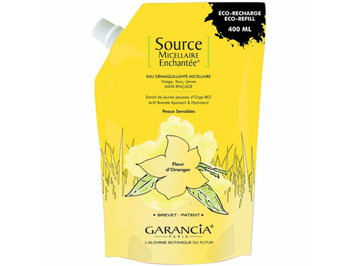 Source Eau Demaquillante Micellaire Recharge Fleur D'oranger 400ml Enchantee Garancia