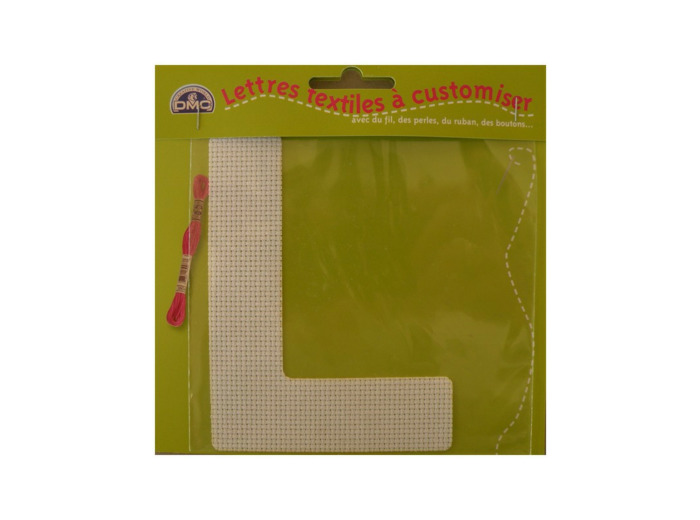 Lettre DMC textile à customiser L