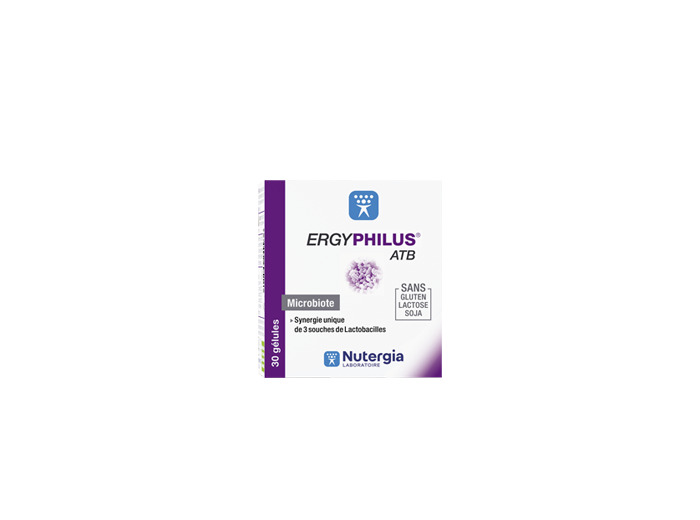 Microbiote Atb 30 Gélules Ergyphilus Nutergia
