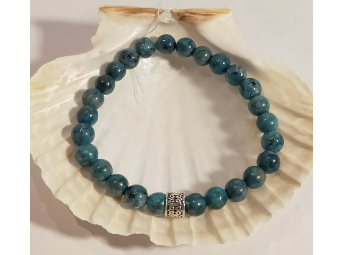 Pierre naturelle marbre bleu pétrole
