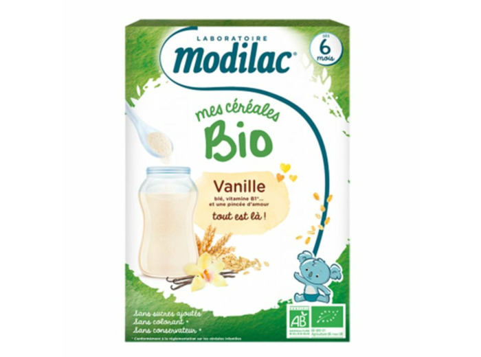 Mes Cereales Vanille Bio Des 6 Mois 250g Dès 6 mois Modilac