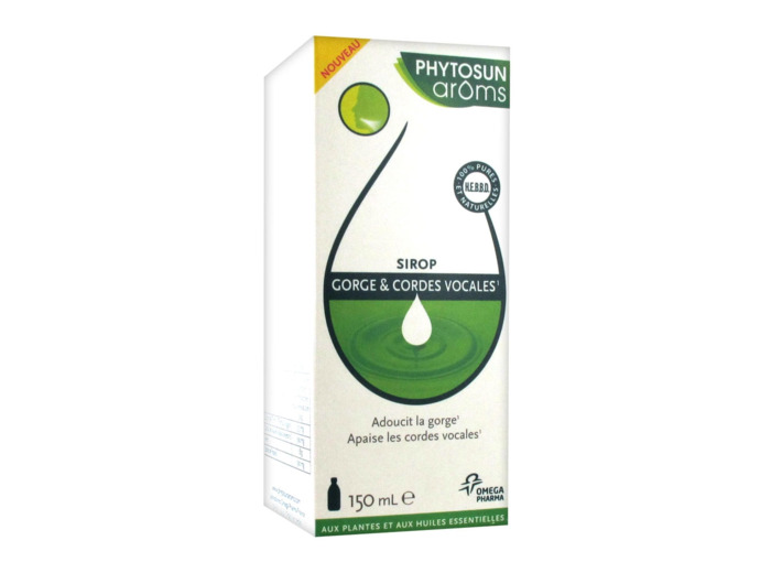 Sirop Gorge Et Cordes Vocales 150ml Phytosun Aroms