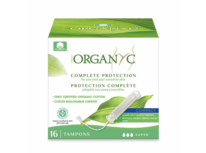 Tampon Applicateur 100% coton Bio Super x16 Organyc