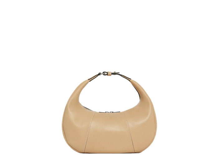 Le Tanneur Juliette Petit Sac Hobo En Cuir Grainé Désert