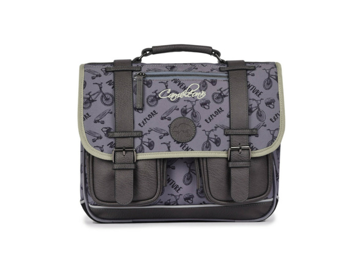 Caméléon Vintage Urban Boy Cartable 35cm Grey Bike