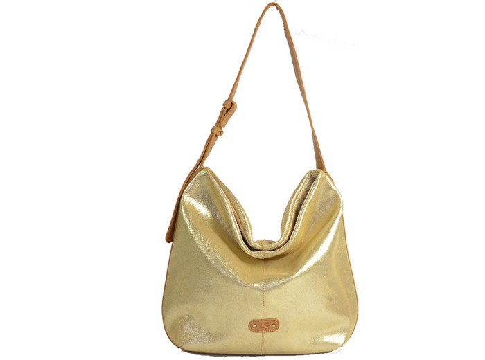 Mila Louise Maeli XC Sac Hobo Cuir Irisé Ambre